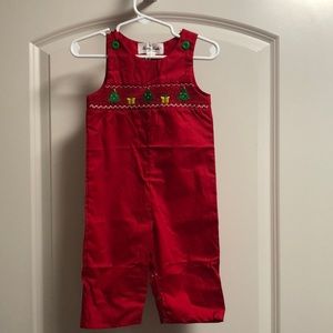 NWT boys smocked Christmas Jonjon